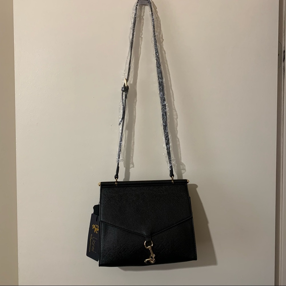Lionel Brittany Black Vegan Leather Crossbody/Bag - Picture 2 of 15